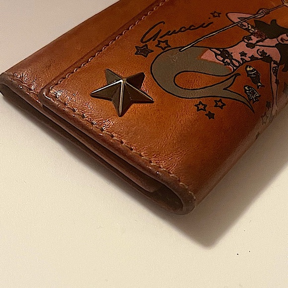 Authentic Gucci 2009 Rare Frida Giannini Leather Mermaid 6 Key Holder - Picture 5 of 13